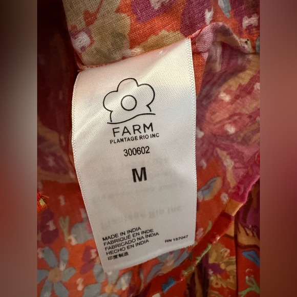 FARM Rio Red Spring Bananas Blouse - Picture 13 of 16